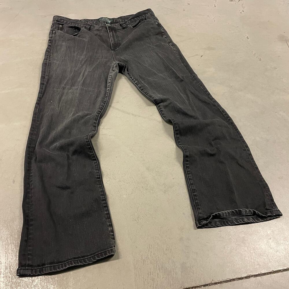 Y2K polo Ralph Lauren black bootcut jeans 36x30